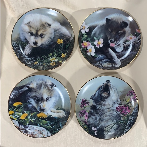 Wolf Pups: Young Faces of the Wilderness-4 Plates